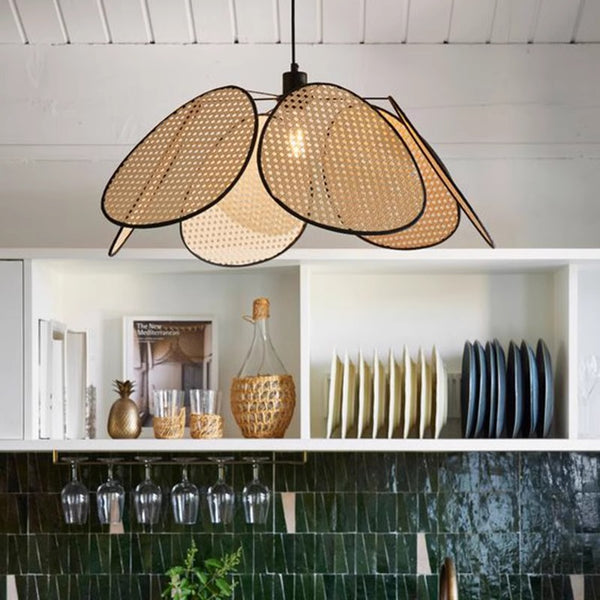 Japanese creative rattan chandelier