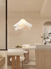French cream style fabric restaurant chandelier