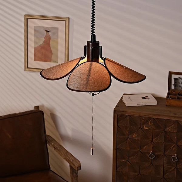 Vintage Wabi-Sabi Style Dining Chandelier
