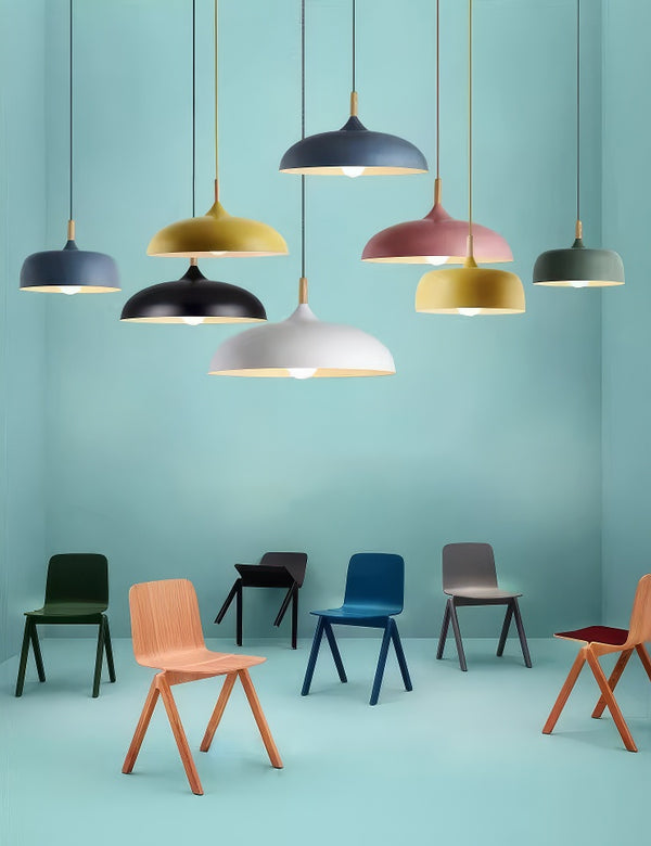 Nordic simple macaron restaurant chandelier