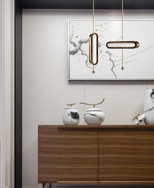 Petit lustre LED simple et créatif