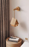Nordic Japanese style solid wood bedroom bedside cabin wall lamp