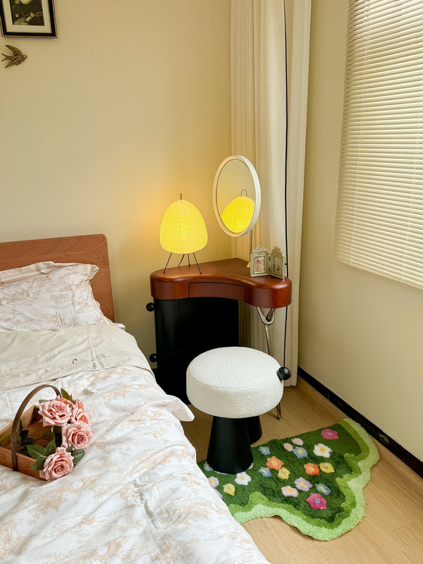 Japanese style rice paper table lamp
