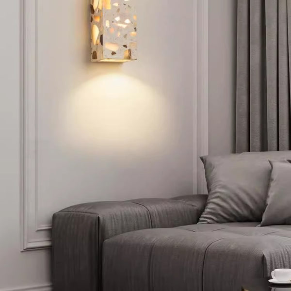 Japanese style wabi-sabi bedroom wall lamp