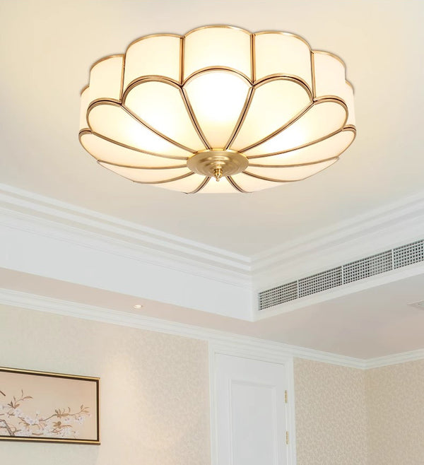 American all-copper LED ceiling light