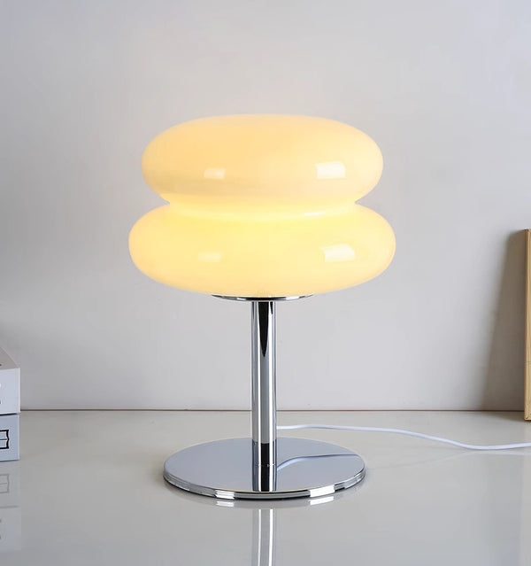 Medieval vintage glass table lamp