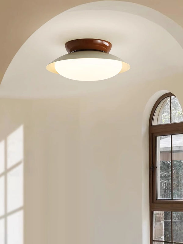 Japanese style bowl ceiling lamp