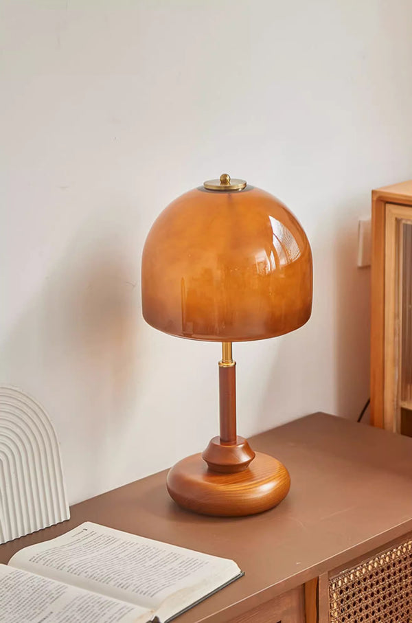 Retro Glass Study Bedroom Bedside Table Lamp