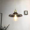 Lustre en verre vert frais
