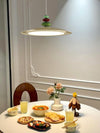 Lustre de salle à manger en forme de soucoupe volante de style crème