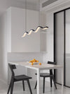 Creative minimalist wave restaurant chandelier