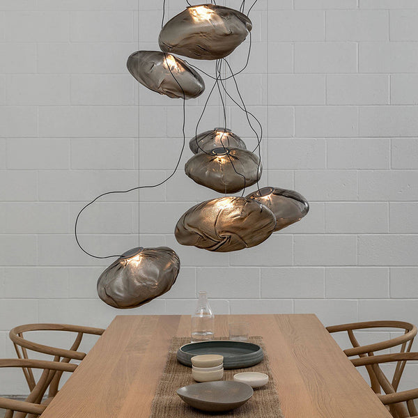 Creative glass cloud chandelier