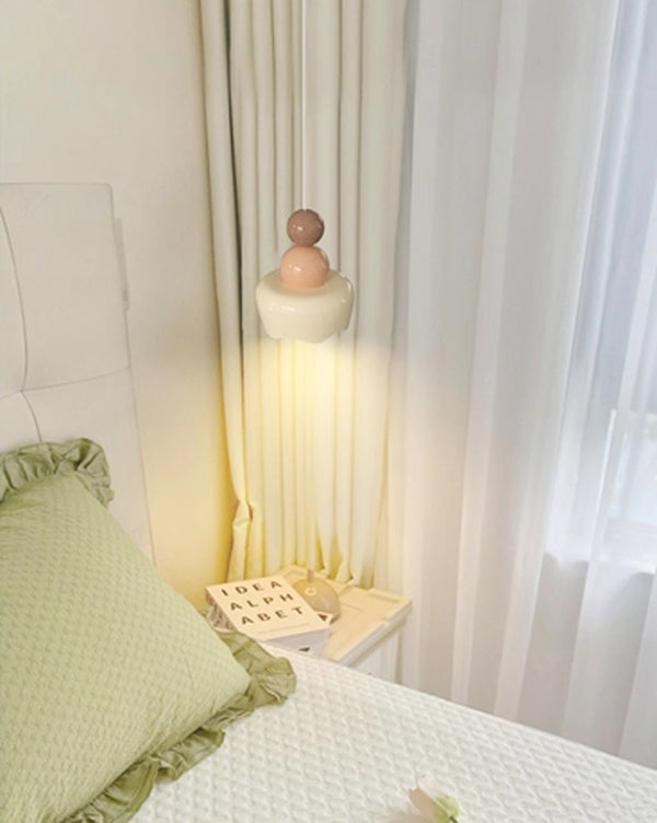 French cream style bedside small chandelier
