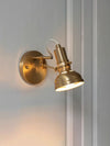Nordic brass bedroom study background wall lamp