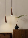 Lustre de chevet de chambre en bois massif tout en cuivre
