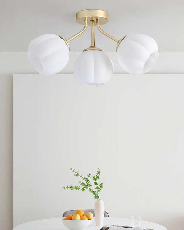 Nordic creative flower ceiling lamp