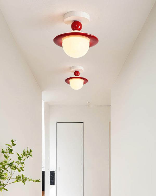 Cream Style Creative Planet Ceiling Lamp