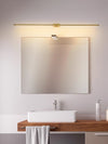 Minimalist black strip led bathroom wall light
