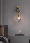 All-copper creative water drop bedroom bedside wall lamp