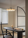 French fabric restaurant chandelier