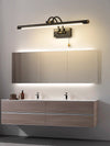 All-copper foldable LED mirror wall lamp