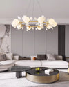 French creative ginkgo leaf living room chandelier