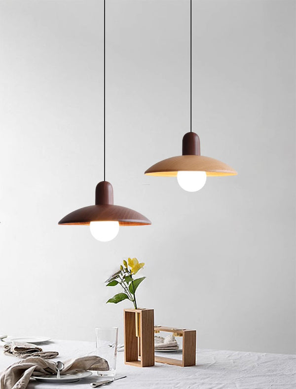 Japanese retro log style restaurant chandelier