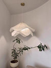 French cream style fabric restaurant chandelier
