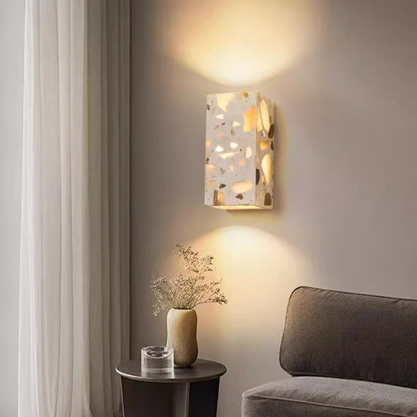 Japanese style wabi-sabi bedroom wall lamp