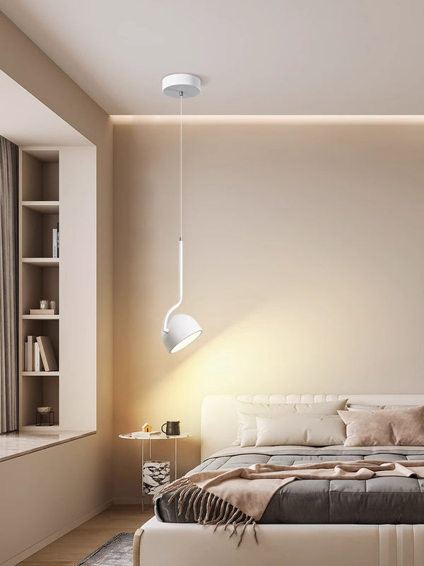 Nordic LED rotatable bedroom bedside Pendant light