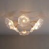 Kreative Lotusblatt-Deckenlampe im Retro-Stil