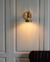 Nordic brass bedroom study background wall lamp