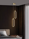 All copper bedroom bedside chandelie
