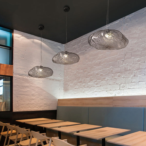 Creative glass cloud chandelier