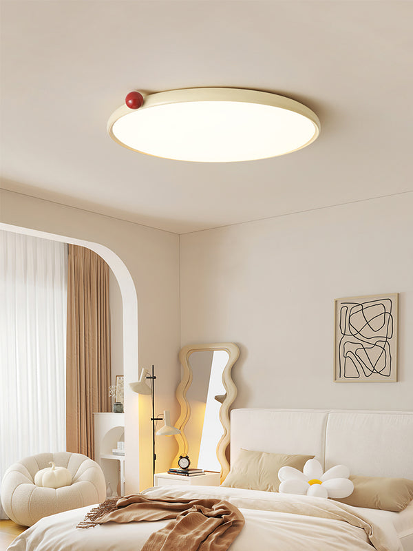 Cream style small milk bean ceiling lamp