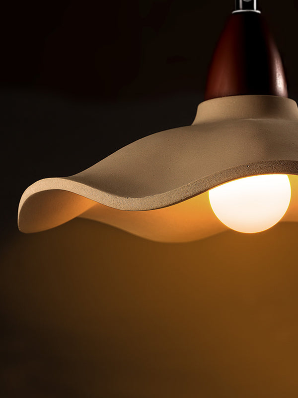 Creative personality lotus leaf cement chandelier