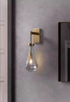 All-copper creative water drop bedroom bedside wall lamp