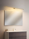 Minimalist black strip led bathroom wall light