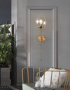 Nordic glass ball bedside corridor wall lamp