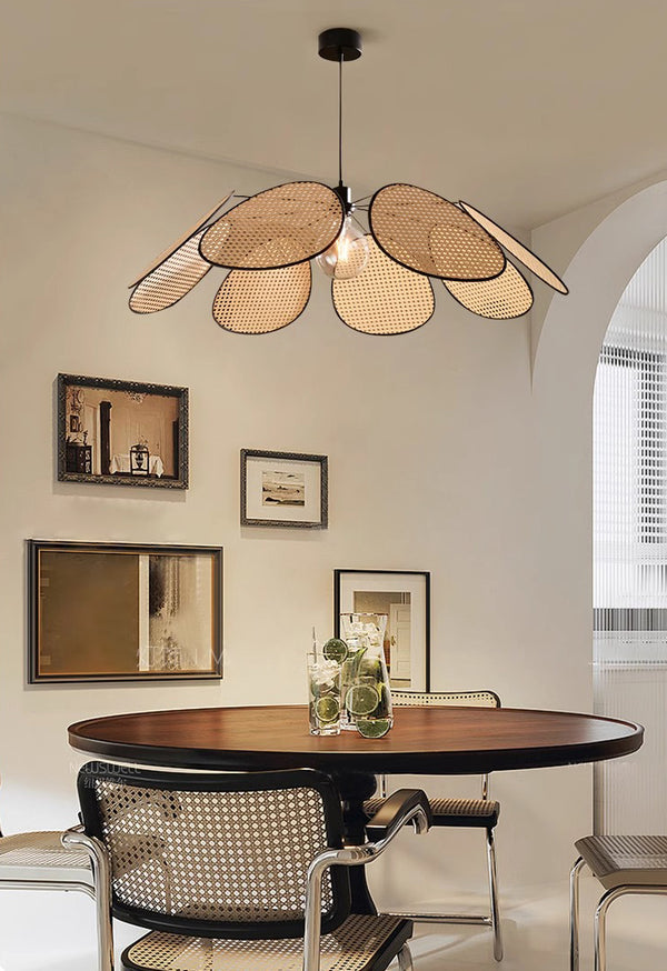 Japanese creative rattan chandelier
