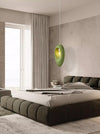 Wabi-sabi style green bedside small chandelier