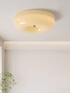 French style cream wind glass ceiling light