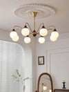 Retro cream style magic bean living room chandelier