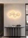 Creative ceramic lotus leaf wall lamp