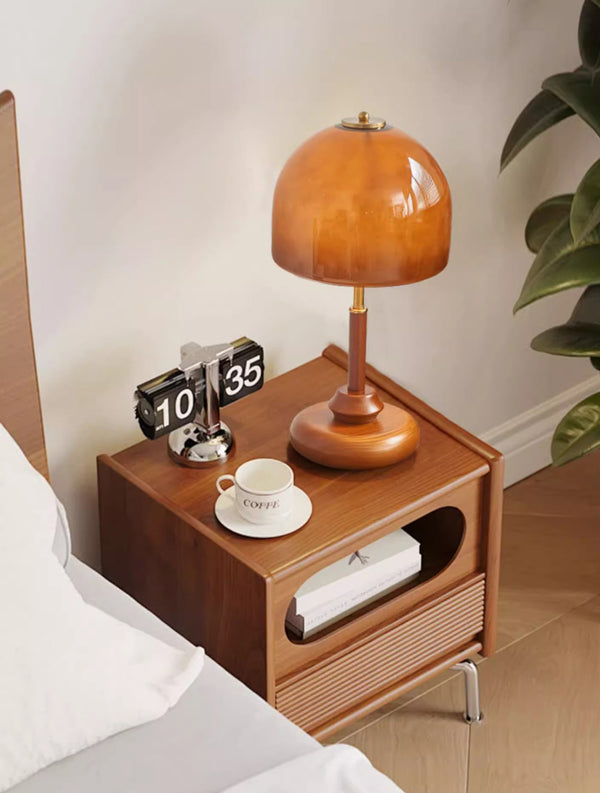 Retro Glass Study Bedroom Bedside Table Lamp