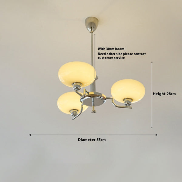French style Bauhaus glass chandelier
