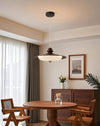 American retro walnut wood grain dining room chandelier