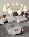 French creative ginkgo leaf living room chandelier
