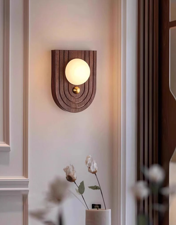 Marble Retro Bedside Aisle Wall Lamp