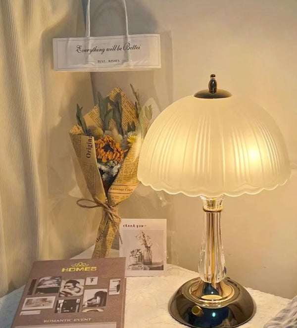 Lampe de chevet créative en forme de champignon pour chambre à coucher